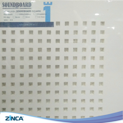 Tấm thạch cao trang trí và tiêu âm zinca-soundboard-square-tieuchuan-400x400