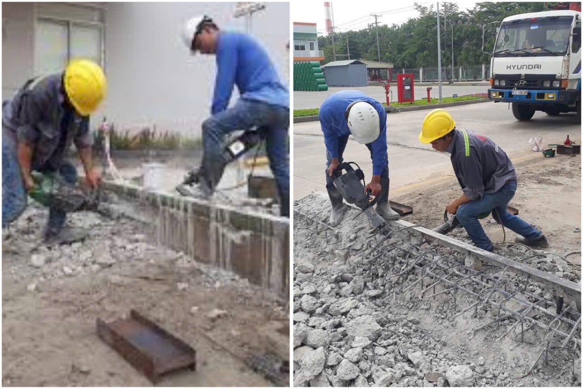 Đục phá bê tông 2